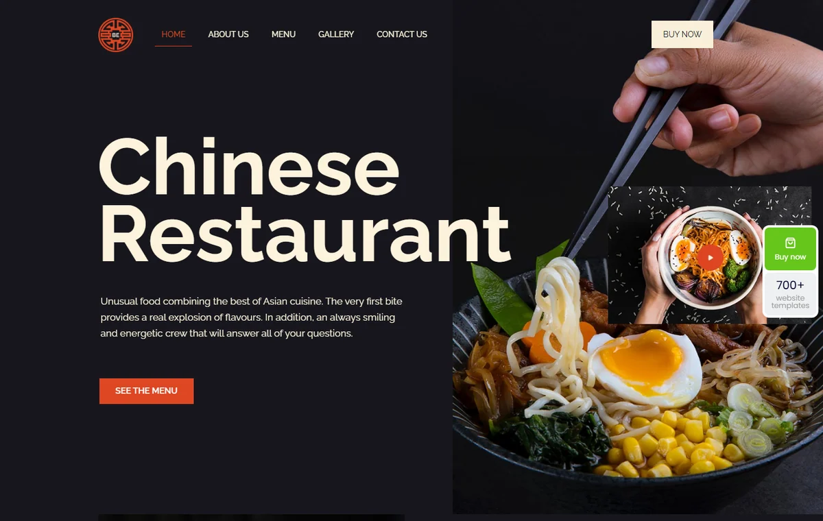 Premium Restoran web tasarım demosu