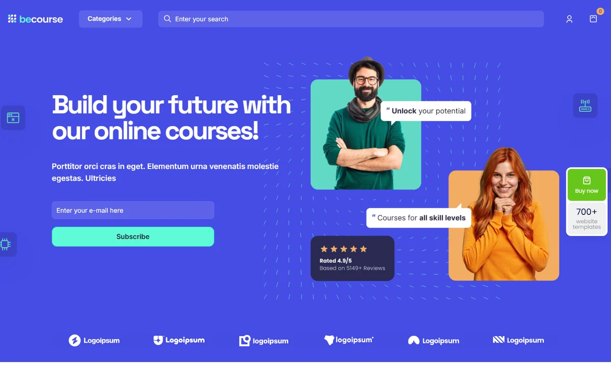 Online Eğitim Platformu web tasarım demosu