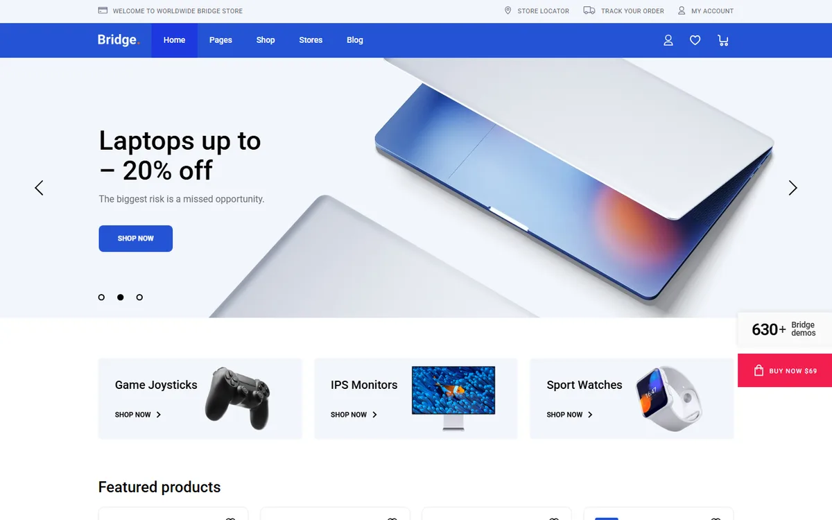 Elektronik Mağazası web tasarım demosu