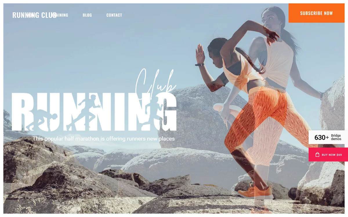 Running Crew elementor web tasarım demosu