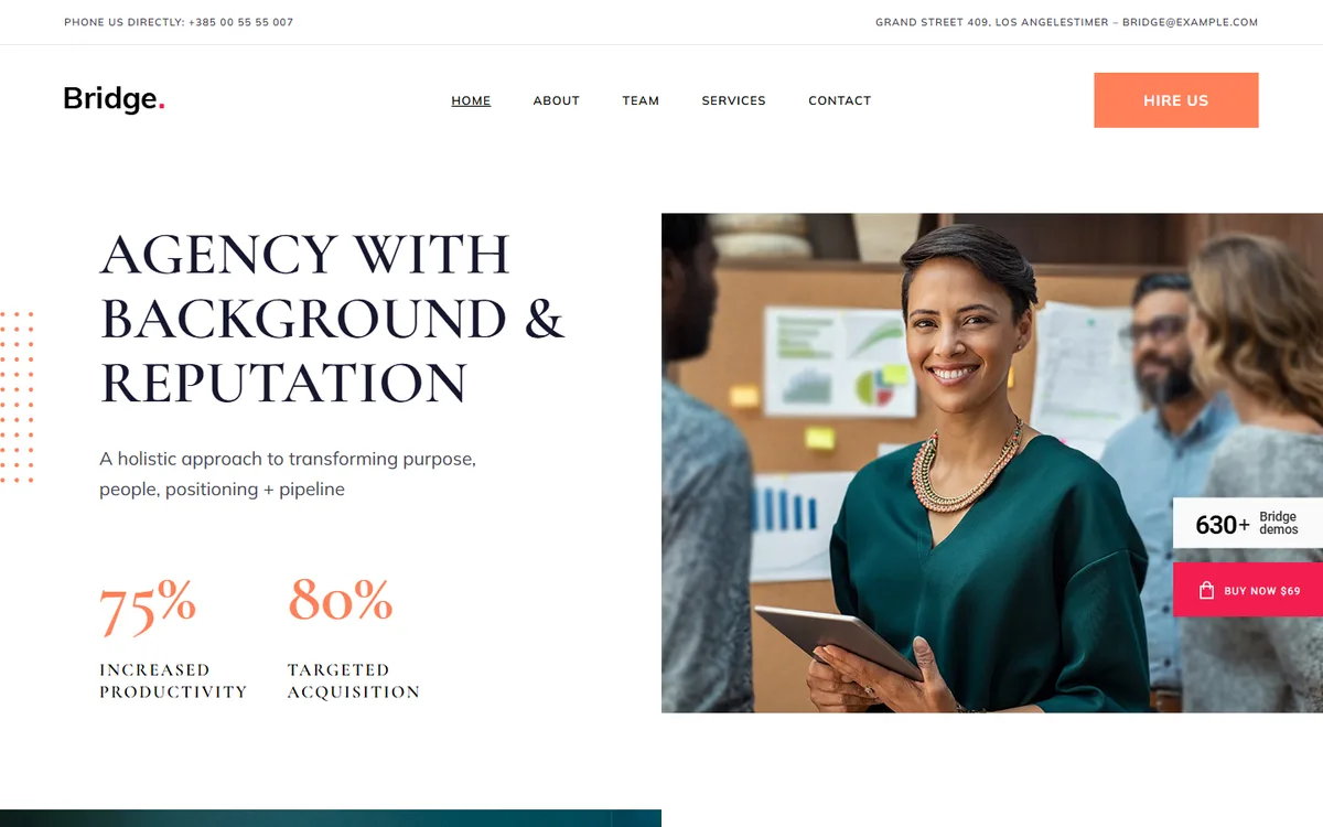 Danışmanlık Firm elementor web tasarım demosu