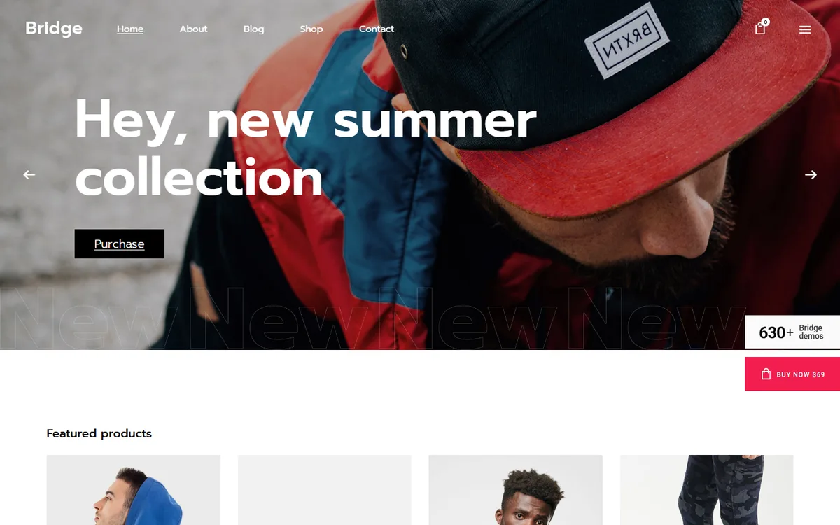 Urban Clothing Mağazası elementor web tasarım demosu