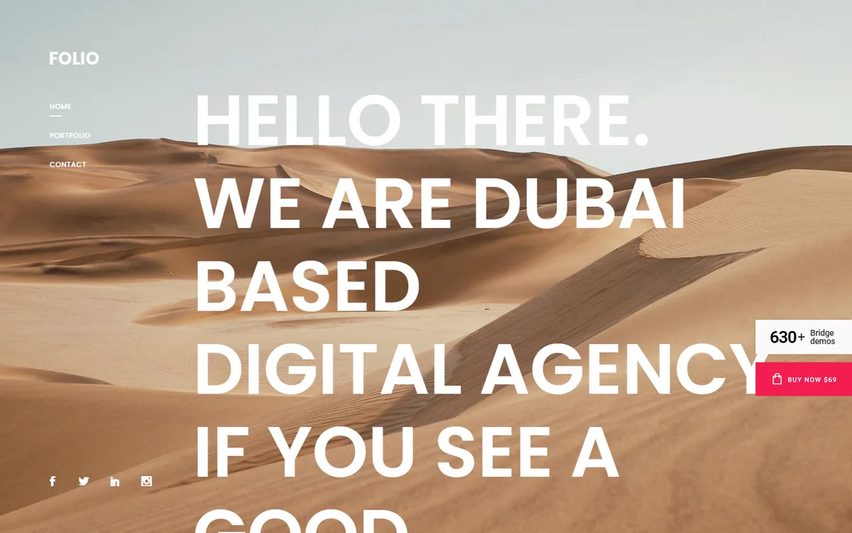 Ajans Parallax elementor web tasarım demosu