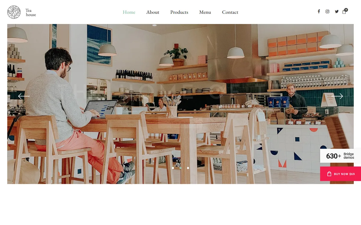 Tea House elementor web tasarım demosu