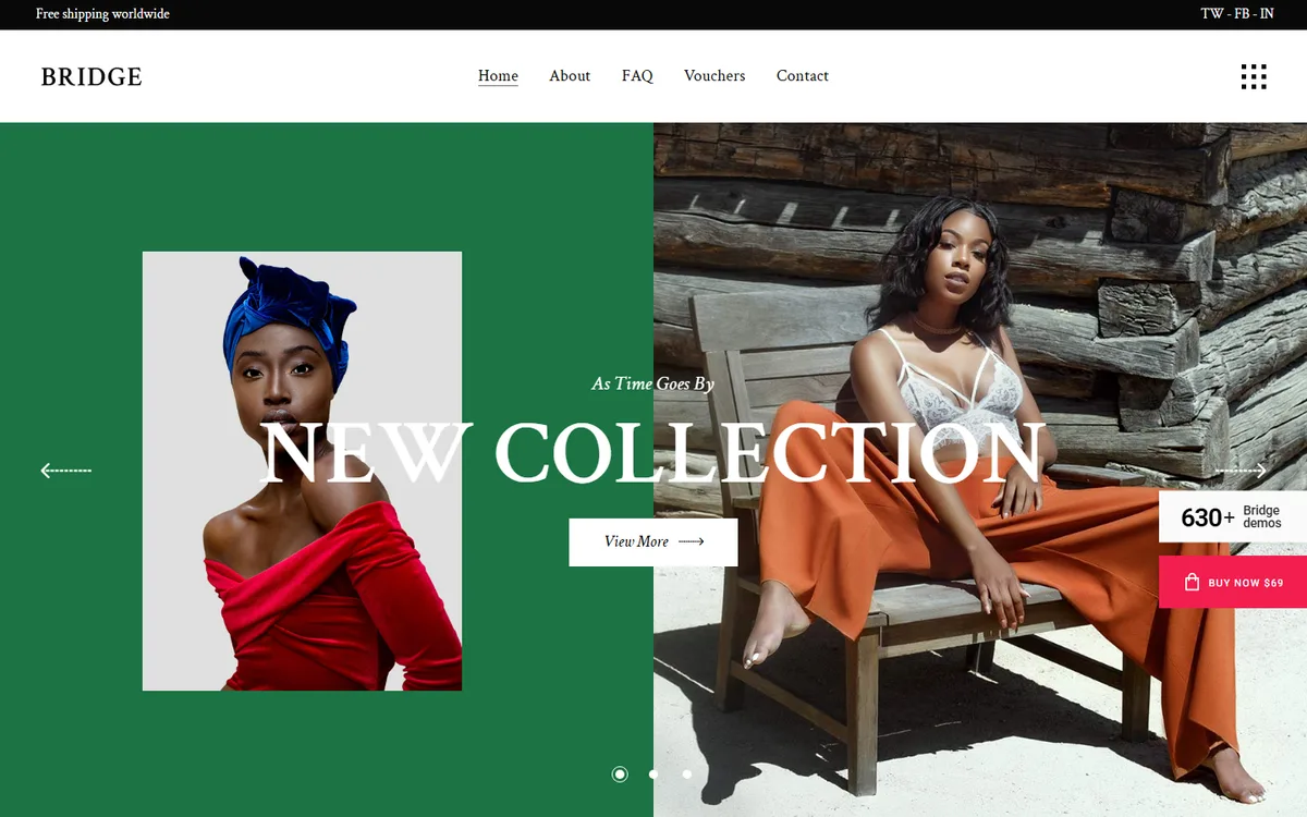 Moda Retail elementor web tasarım demosu