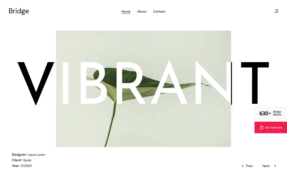 Portföy Horizontal Slider elementor web tasarım demosu