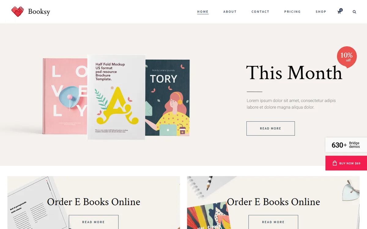 Book Mağazası elementor web tasarım demosu