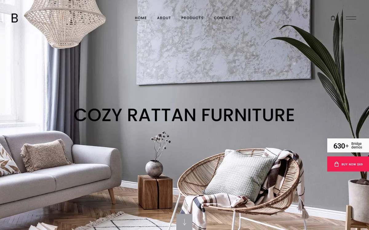Rattan Mobilya elementor web tasarım demosu