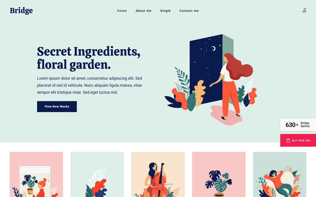 Portföy Illustration elementor web tasarım demosu