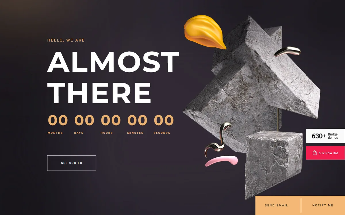Coming Soon elementor web tasarım demosu