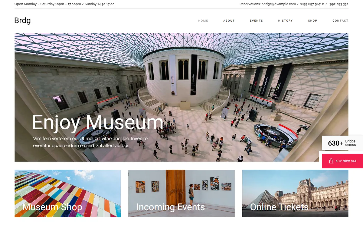Sanat Museum elementor web tasarım demosu