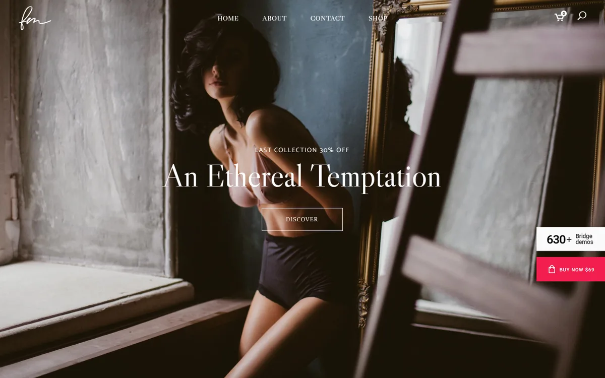 Lingerie Mağazası elementor web tasarım demosu