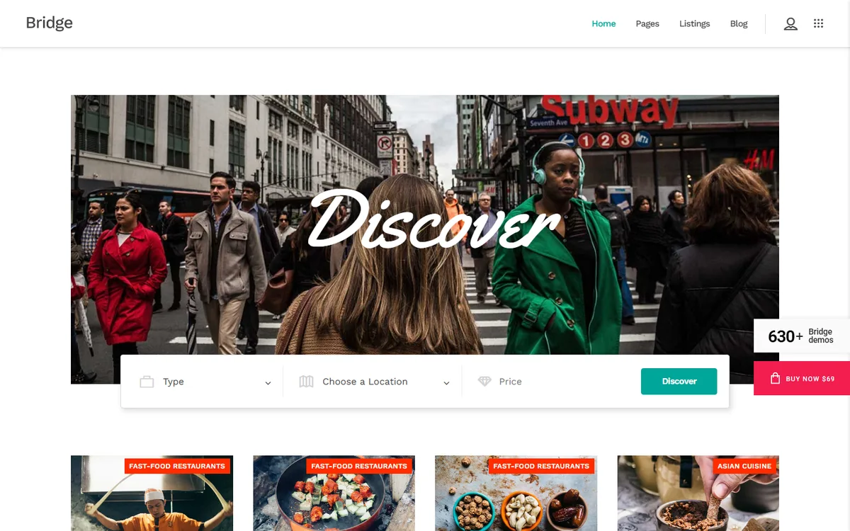 City Listing wpbakeryelementor web tasarım demosu