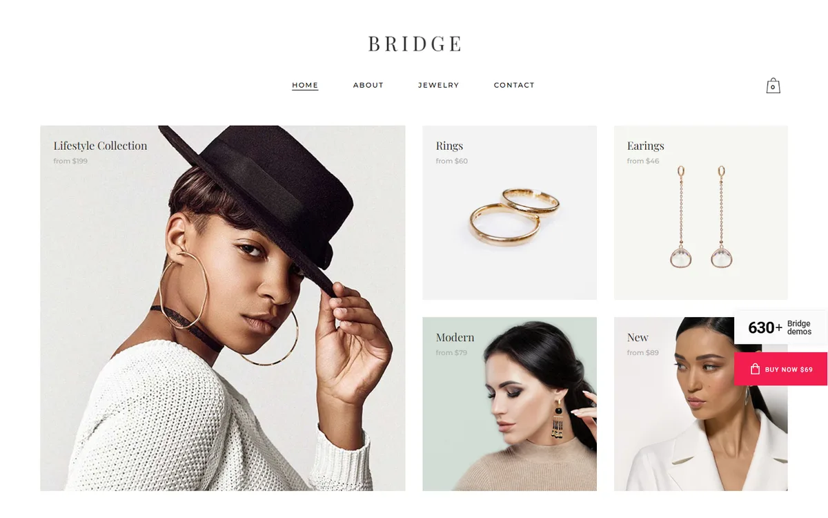 Jewelry Mağazası wpbakeryelementor web tasarım demosu