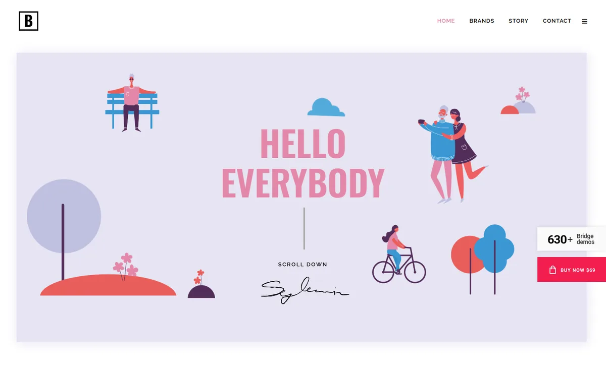 Designer Showcase wpbakeryelementor web tasarım demosu