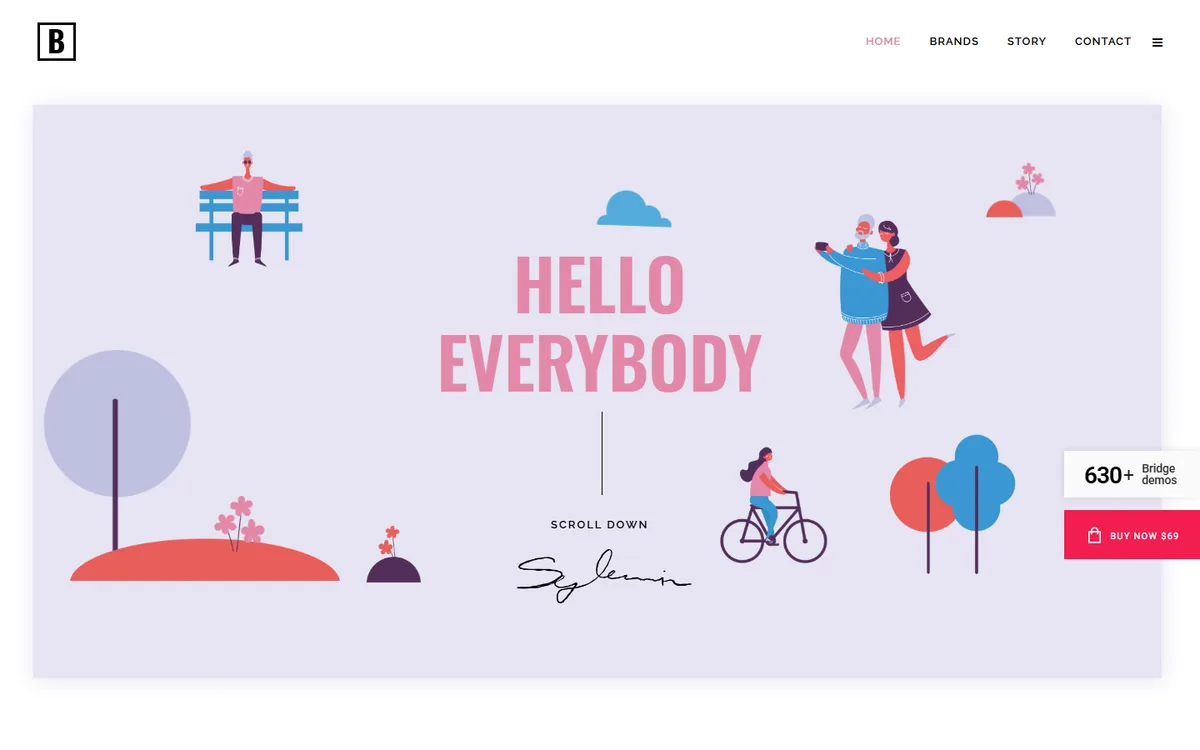 Designer Showcase wpbakeryelementor web tasarım demosu