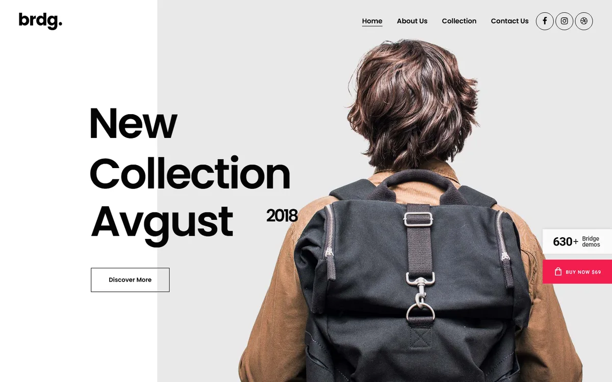 Backpacks wpbakery web tasarım demosu