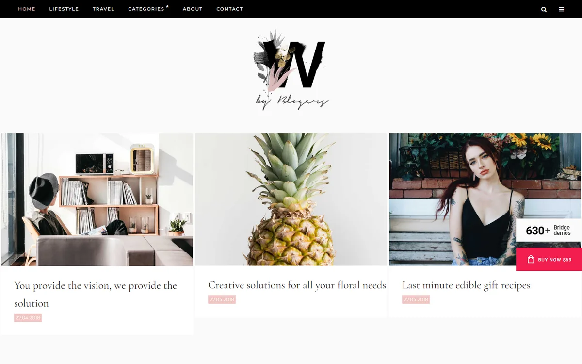Trendy Blog wpbakery web tasarım demosu