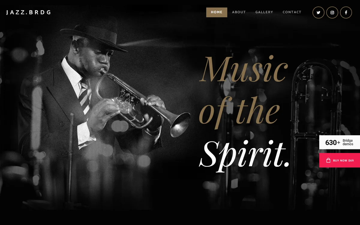 Jazz Club wpbakery web tasarım demosu