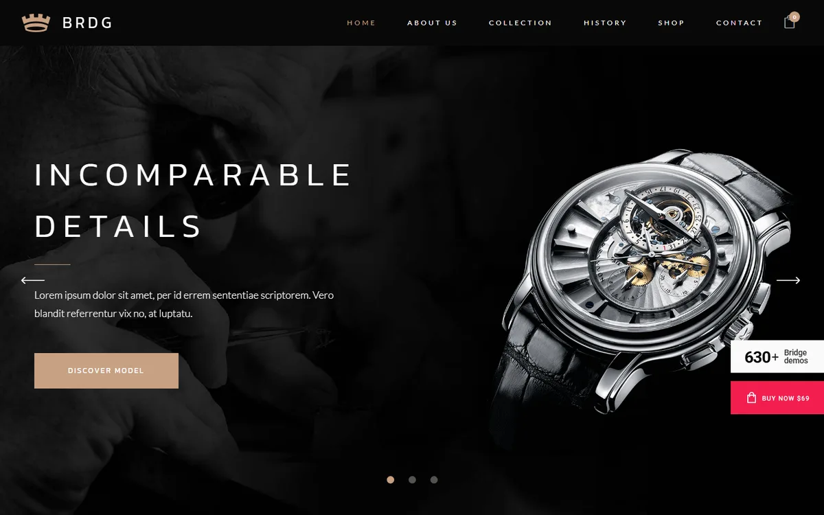 Wristwatch Mağazası wpbakeryelementor web tasarım demosu