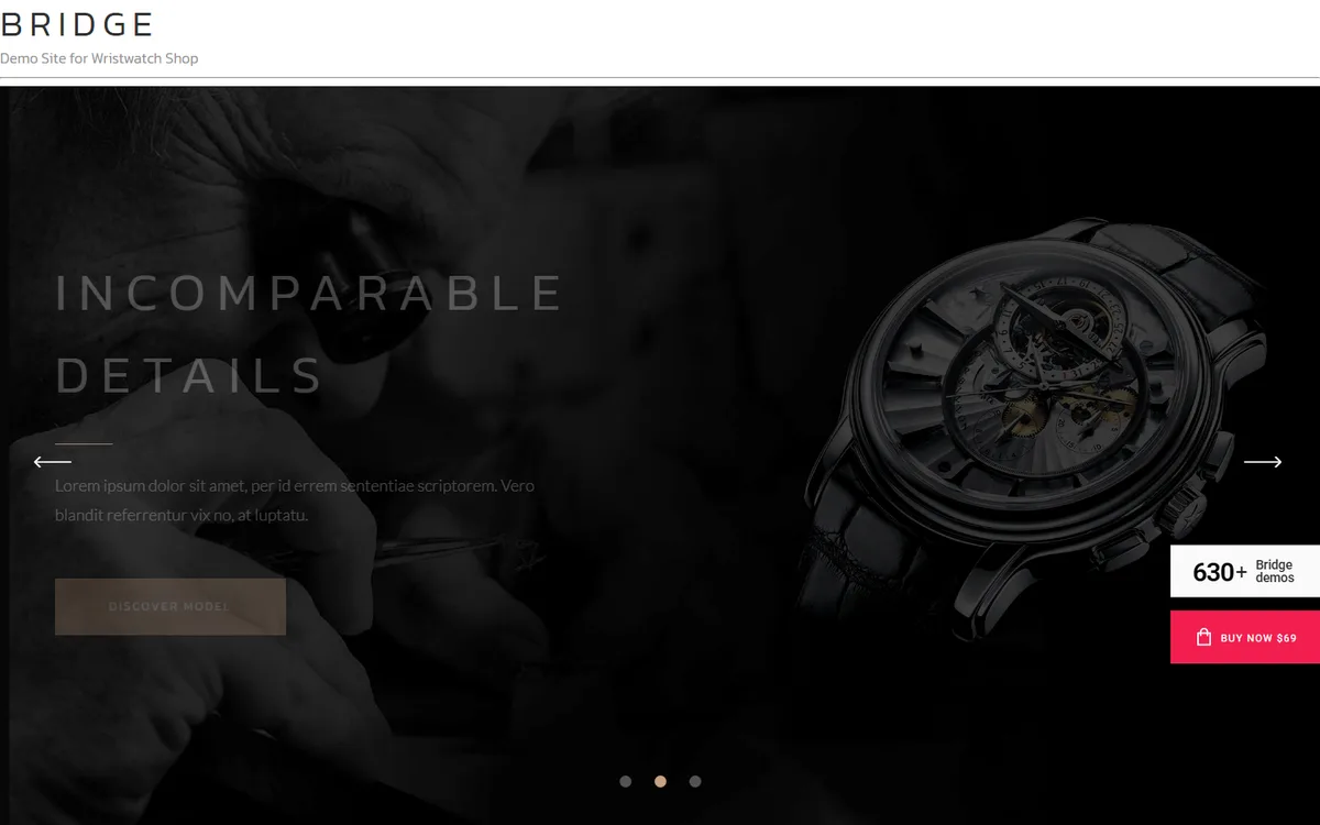 Wristwatch Mağazası wpbakeryelementor web tasarım demosu