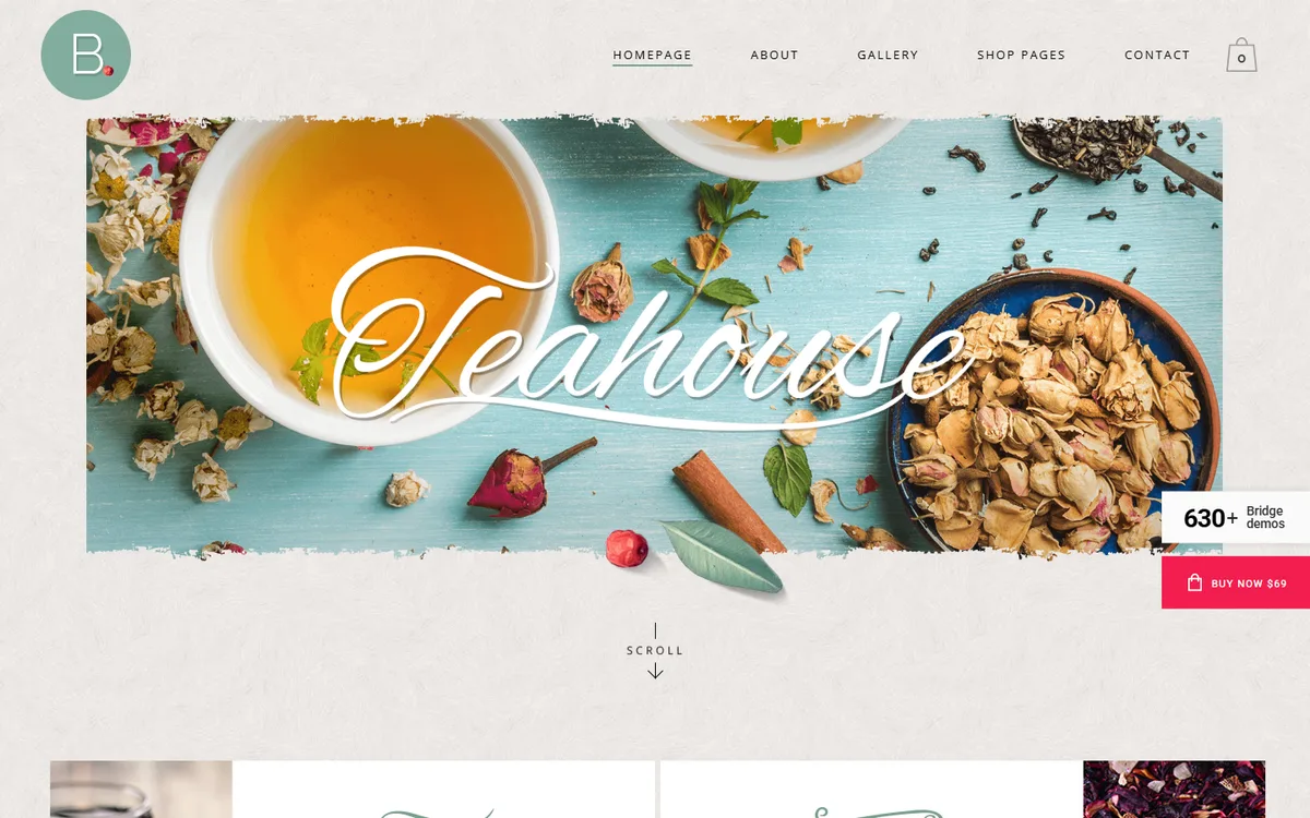 Tea wpbakery web tasarım demosu