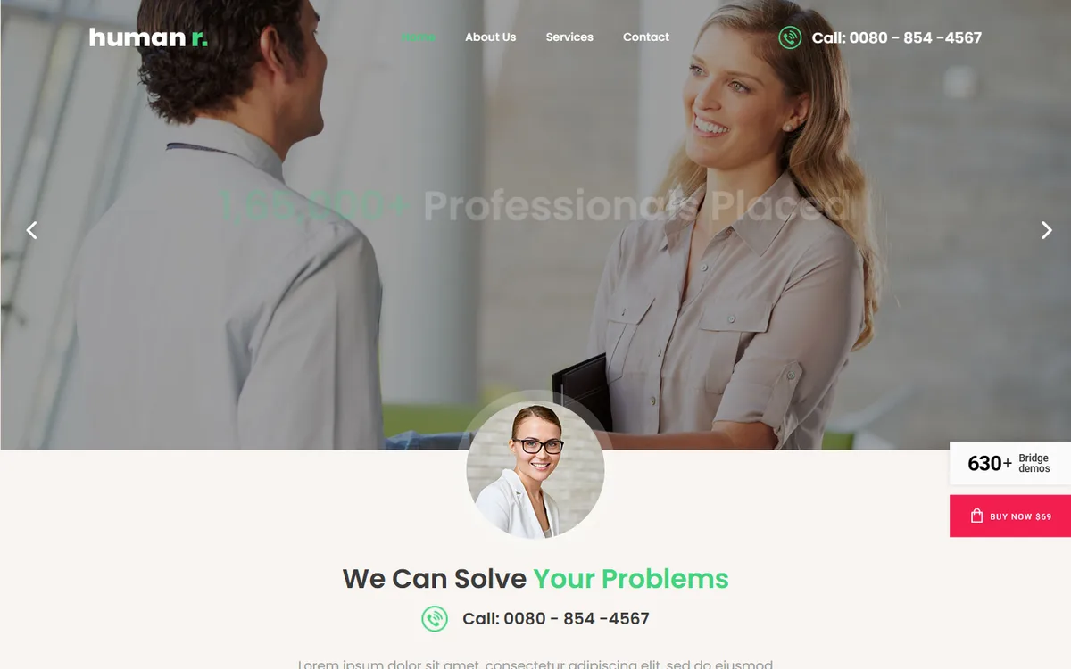 Human Resources wpbakery web tasarım demosu