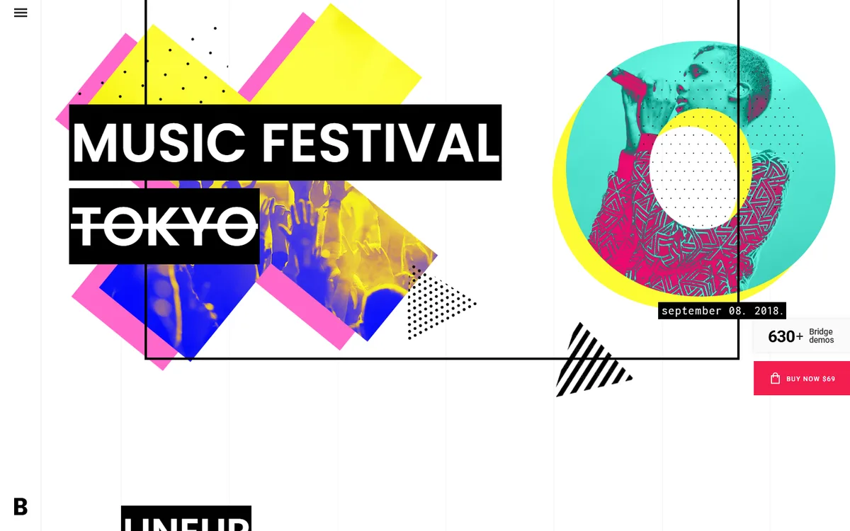 Müzik Festival wpbakery web tasarım demosu