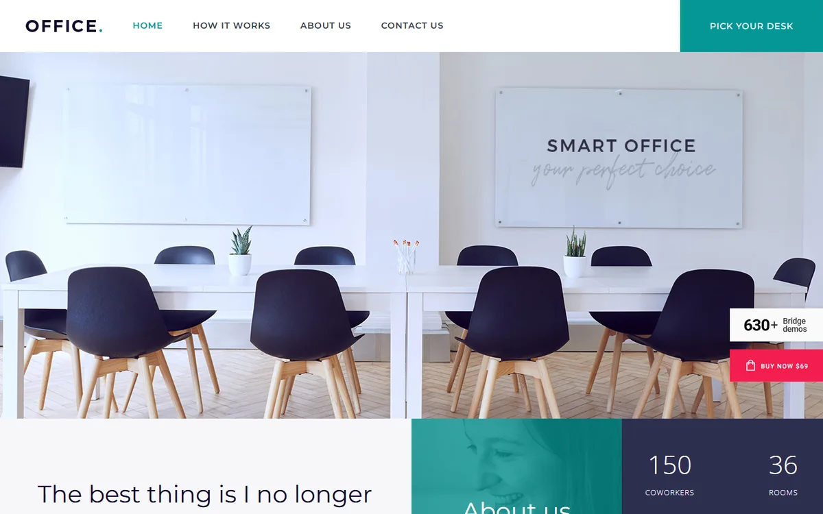 Coworking Space wpbakery web tasarım demosu