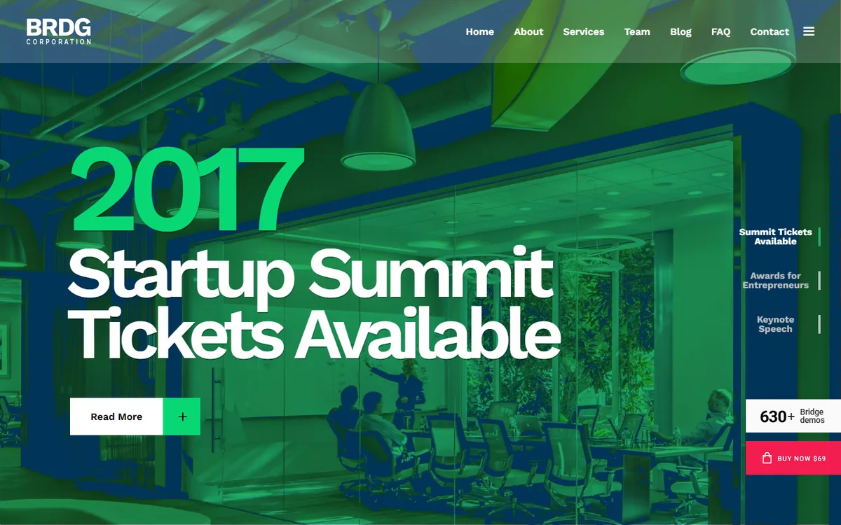 Startup Summit wpbakery web tasarım demosu