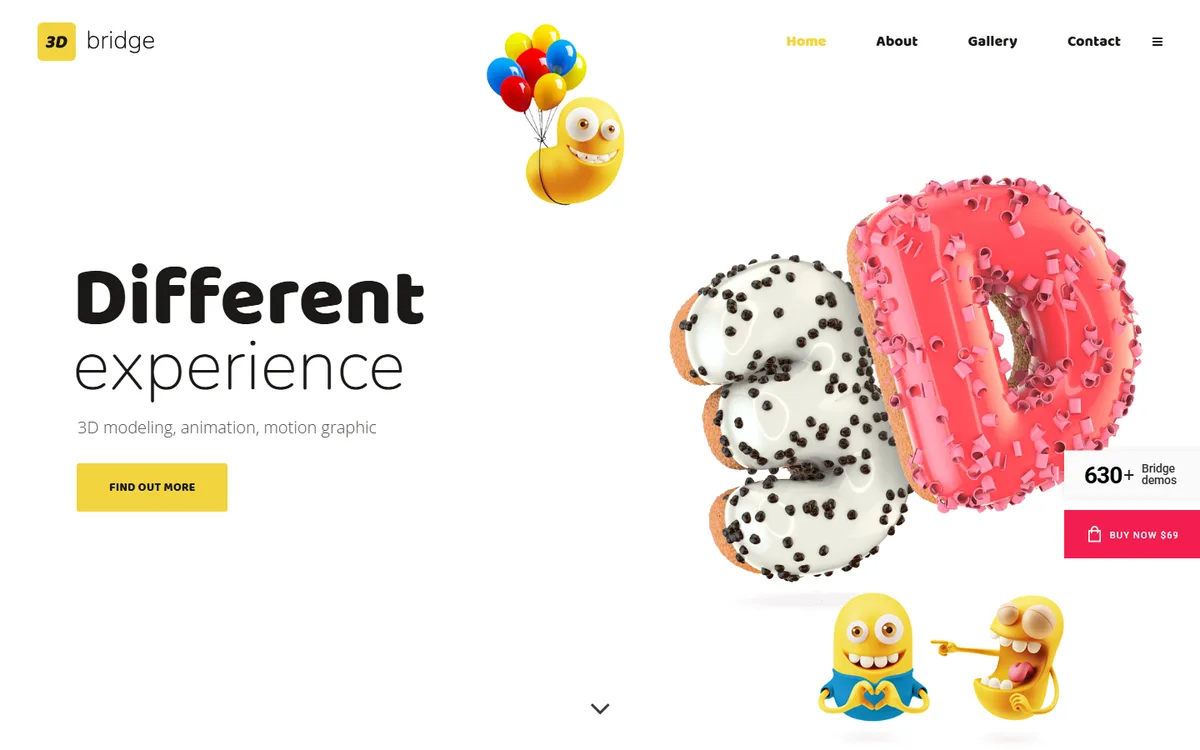 3D Modeling wpbakery web tasarım demosu