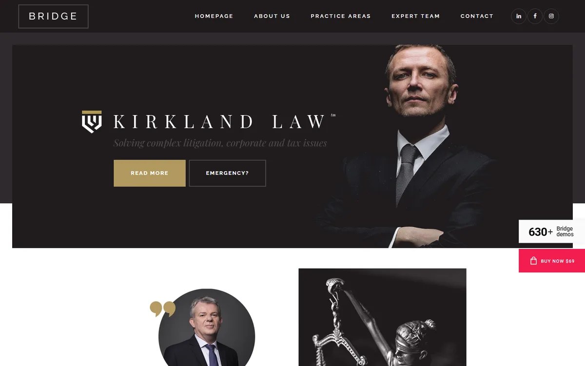Law Office wpbakeryelementor web tasarım demosu