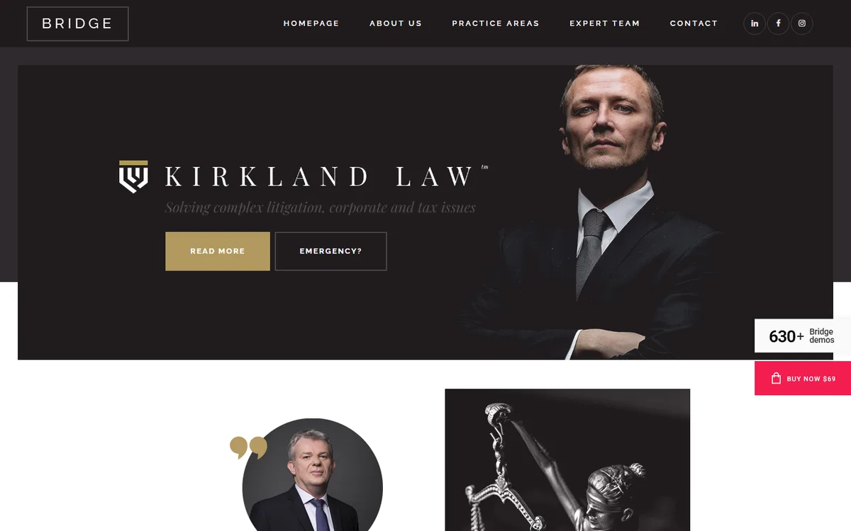 Law Office wpbakeryelementor web tasarım demosu