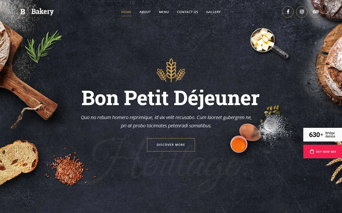 Pastane wpbakery web tasarım demosu