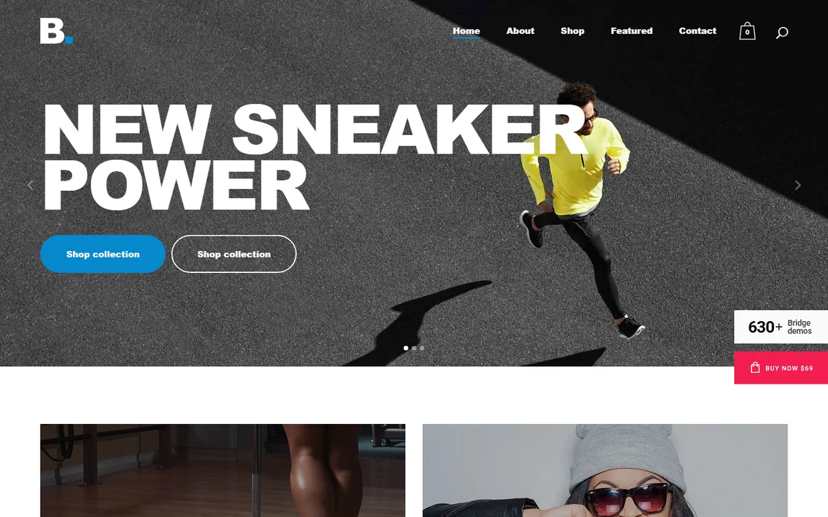 Sportswear wpbakery web tasarım demosu
