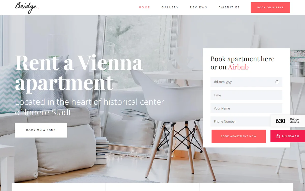 Vacation Rental wpbakeryelementor web tasarım demosu