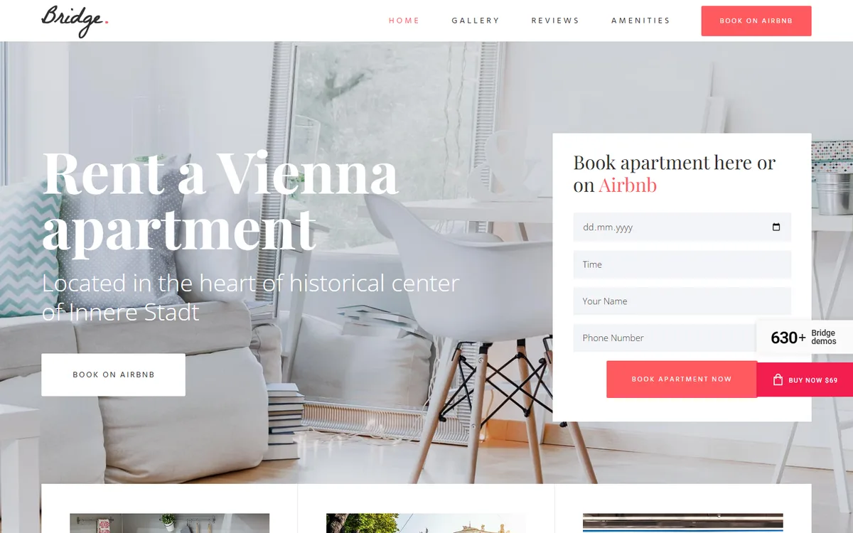 Vacation Rental wpbakeryelementor web tasarım demosu