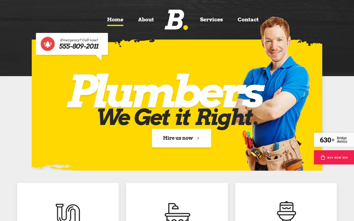 Plumber wpbakery web tasarım demosu