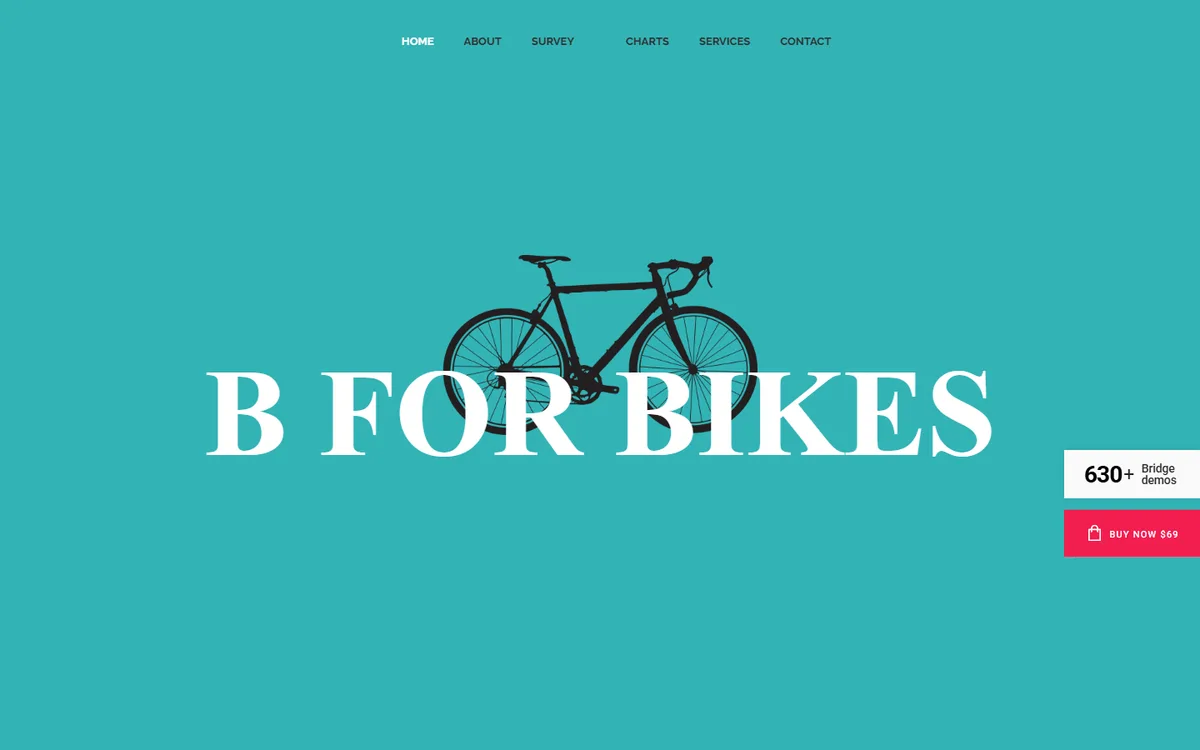 Bicycle Brand wpbakery web tasarım demosu