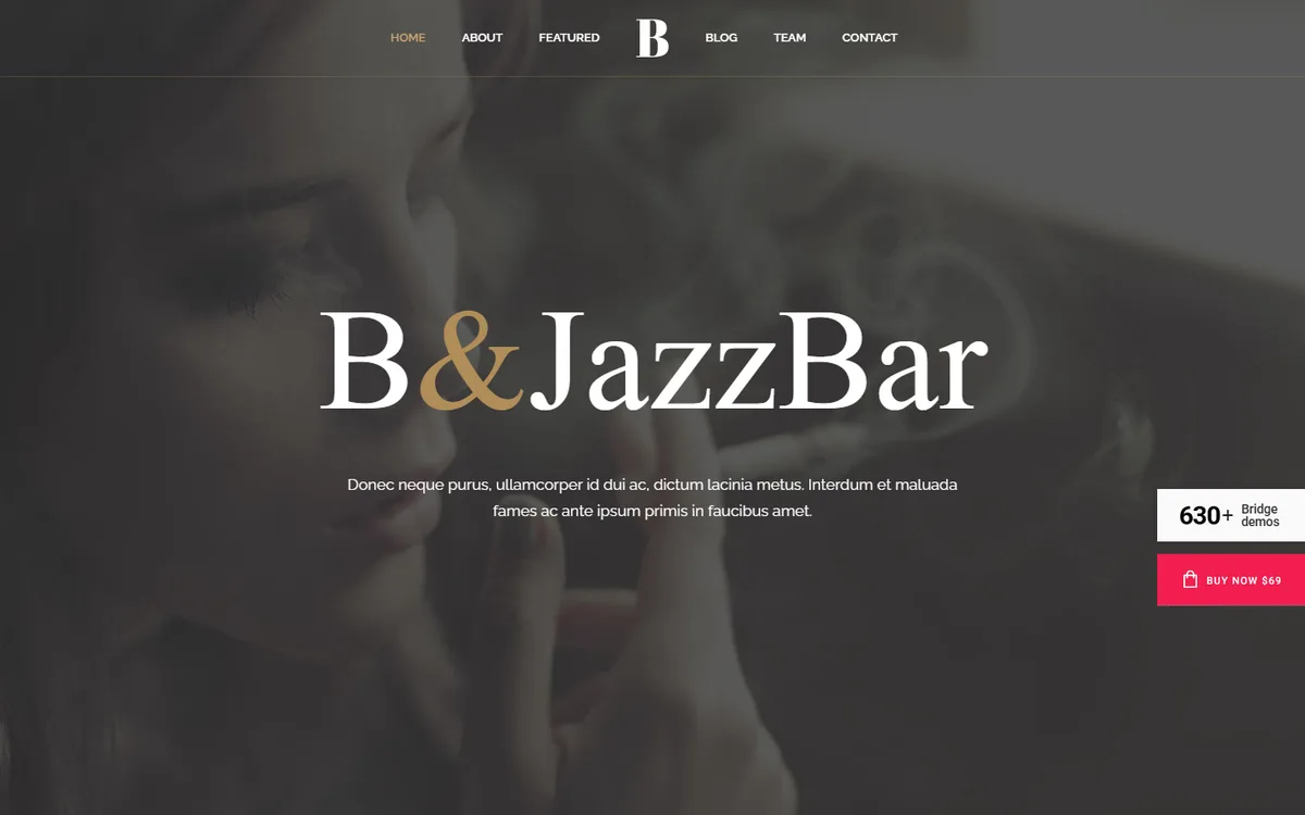 Jazz Bar wpbakery web tasarım demosu