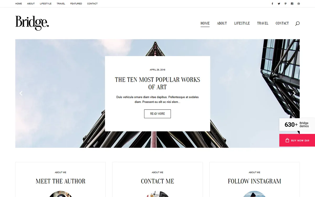 Lifestyle Blog wpbakery web tasarım demosu