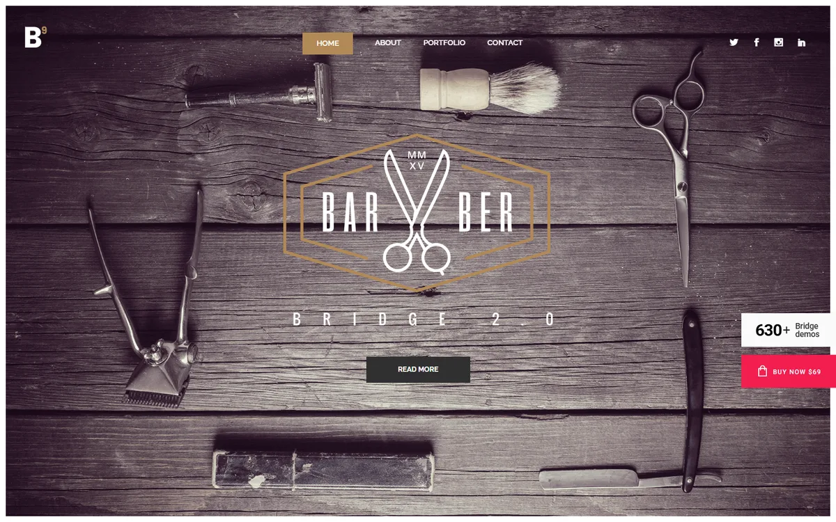 Barber wpbakery web tasarım demosu