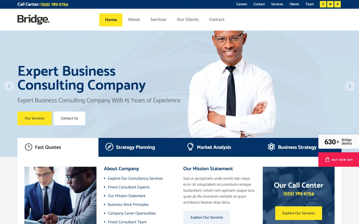 Kurumsal Consultant wpbakeryelementor web tasarım demosu