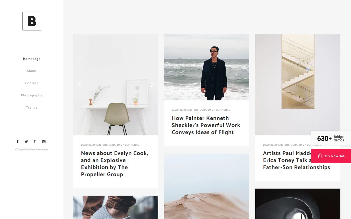 Minimal Blog wpbakery web tasarım demosu