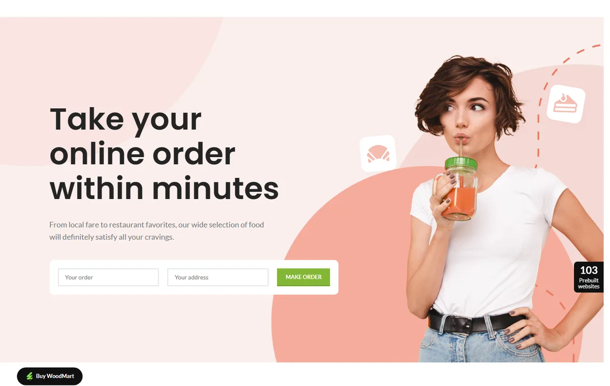 WoodMart-048 Gıda Ürünleri Mağazası web tasarım demosu