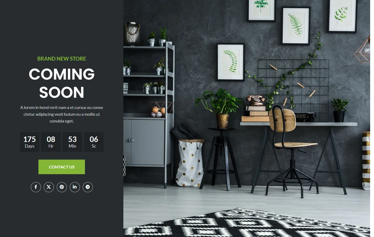 WoodMart-101 Bakım Modu Sayfası web tasarım demosu